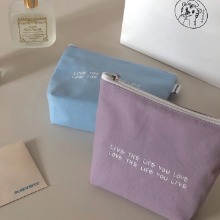Live the life you love pouch (2차 재입고)